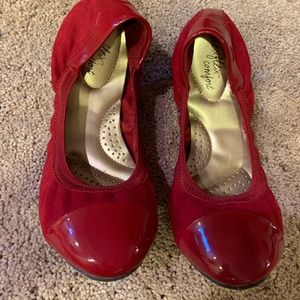 Red Ballet Flats size 6.5